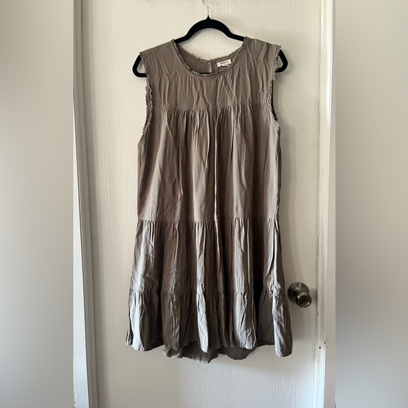 Dylan Sleeveless Brown Mini Dress - Picture 1 of 7